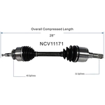 Order GSP NORTH AMERICA - NCV11171 - CV Axle Assembly - Front Left For Your Vehicle