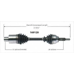 Purchase Left New CV Complete Assembly by WORLDPARTS - 169120