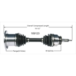Order WORLDPARTS - 169123 - Left New CV Complete Assembly For Your Vehicle
