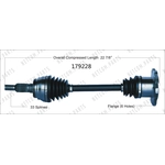 Order Left New CV Complete Assembly by WORLDPARTS - 179228 For Your Vehicle