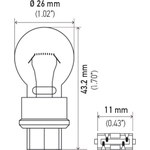 Order License Plate Light (Pack of 10) by HELLA - 3157 For Your Vehicle