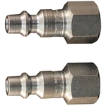 Order M-Style 1/4" (F) NPT x 1/4" 40 CFM Steel Quick Coupler Plug in Box Package, 10 Pieces (Pack of 10) by MILTON INDUSTRIES INC - 728 For Your Vehicle