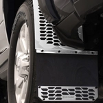 Order PUTCO - 78120 - Hex Shield Brushed Mud Flaps For Your Vehicle