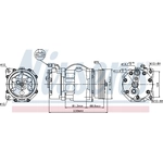Order New Compressor And Clutch by NISSENS - 89040 For Your Vehicle