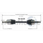 Order New CV Shaft by TRAKMOTIVE - NI8204 For Your Vehicle