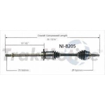 Order New CV Shaft by TRAKMOTIVE - NI8205 For Your Vehicle