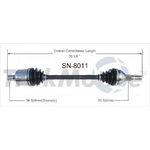 Order New CV Shaft by TRAKMOTIVE - SN8011 For Your Vehicle