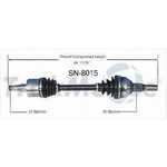 Order New CV Shaft by TRAKMOTIVE - SN8015 For Your Vehicle