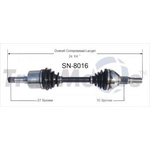 Order New CV Shaft by TRAKMOTIVE - SN8016 For Your Vehicle