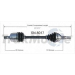 Order New CV Shaft by TRAKMOTIVE - SN8017 For Your Vehicle