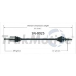 Order New CV Shaft by TRAKMOTIVE - SN8025 For Your Vehicle
