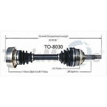 Order TRAKMOTIVE - TO8030 - CV Axle Shaft For Your Vehicle