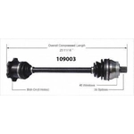 Order Arbre CV neuf par WORLDPARTS - 109003 For Your Vehicle