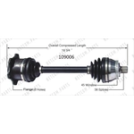 Order Arbre CV neuf par WORLDPARTS - 109006 For Your Vehicle