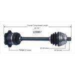 Order Arbre CV neuf par WORLDPARTS - 109007 For Your Vehicle
