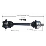 Order Arbre CV neuf par WORLDPARTS - 109012 For Your Vehicle