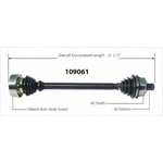 Order New CV Shaft by WORLDPARTS - 109061 For Your Vehicle