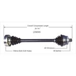 Order Arbre CV neuf par WORLDPARTS - 109088 For Your Vehicle