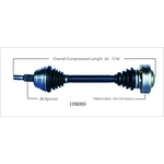 Order WORLDPARTS - 109089 - New CV Shaft For Your Vehicle