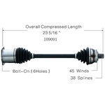 Order New CV Shaft by WORLDPARTS - 109091 For Your Vehicle