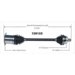 Order New CV Shaft by WORLDPARTS - 109105 For Your Vehicle