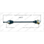 Order New CV Shaft by WORLDPARTS - 109127 For Your Vehicle