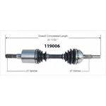 Order New CV Shaft by WORLDPARTS - 119006 For Your Vehicle