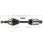 Order Arbre CV neuf par WORLDPARTS - 119007 For Your Vehicle