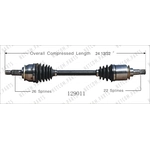 Order New CV Shaft by WORLDPARTS - 129011 For Your Vehicle