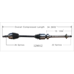 Order New CV Shaft by WORLDPARTS - 129012 For Your Vehicle