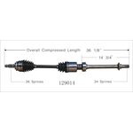 Order New CV Shaft by WORLDPARTS - 129014 For Your Vehicle