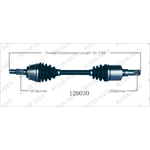 Order New CV Shaft by WORLDPARTS - 129030 For Your Vehicle