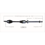 Order WORLDPARTS - 129031 - New CV Shaft For Your Vehicle