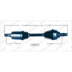 Order New CV Shaft by WORLDPARTS - 129037 For Your Vehicle