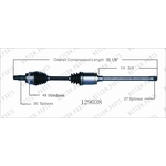Order New CV Shaft by WORLDPARTS - 129038 For Your Vehicle
