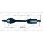 Order New CV Shaft by WORLDPARTS - 129041 For Your Vehicle