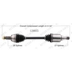 Order New CV Shaft by WORLDPARTS - 129055 For Your Vehicle