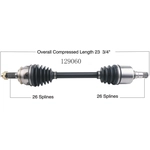 Order New CV Shaft by WORLDPARTS - 129060 For Your Vehicle