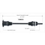 Order New CV Shaft by WORLDPARTS - 139010 For Your Vehicle