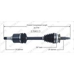 Order New CV Shaft by WORLDPARTS - 139013 For Your Vehicle