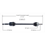 Order New CV Shaft by WORLDPARTS - 139015 For Your Vehicle
