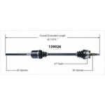 Order Arbre CV neuf par WORLDPARTS - 139026 For Your Vehicle