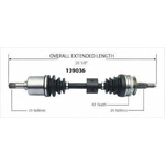Order New CV Shaft by WORLDPARTS - 139036 For Your Vehicle