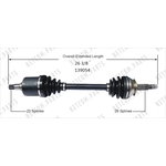 Order Arbre CV neuf par WORLDPARTS - 139054 For Your Vehicle