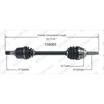 Order New CV Shaft by WORLDPARTS - 139063 For Your Vehicle
