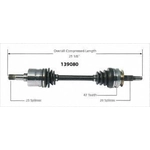 Order New CV Shaft by WORLDPARTS - 139080 For Your Vehicle