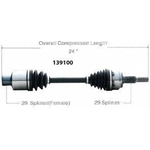Order WORLDPARTS - 139100 - New CV Shaft For Your Vehicle