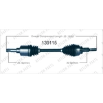 Order New CV Shaft by WORLDPARTS - 139115 For Your Vehicle