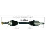 Order New CV Shaft by WORLDPARTS - 139224 For Your Vehicle