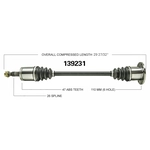 Order New CV Shaft by WORLDPARTS - 139231 For Your Vehicle